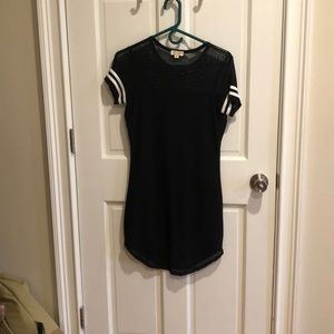 Black and white T-shirt Dress